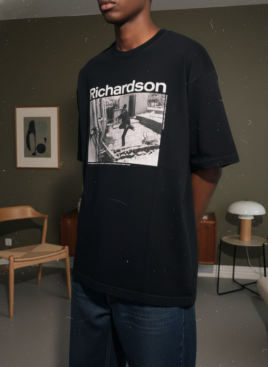 Richardson Graphic Print T-shirt L Black