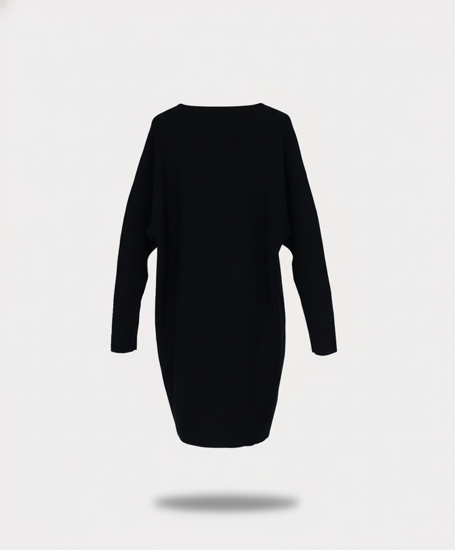 ENFÖLD Oversized Knit Dress 38 Black