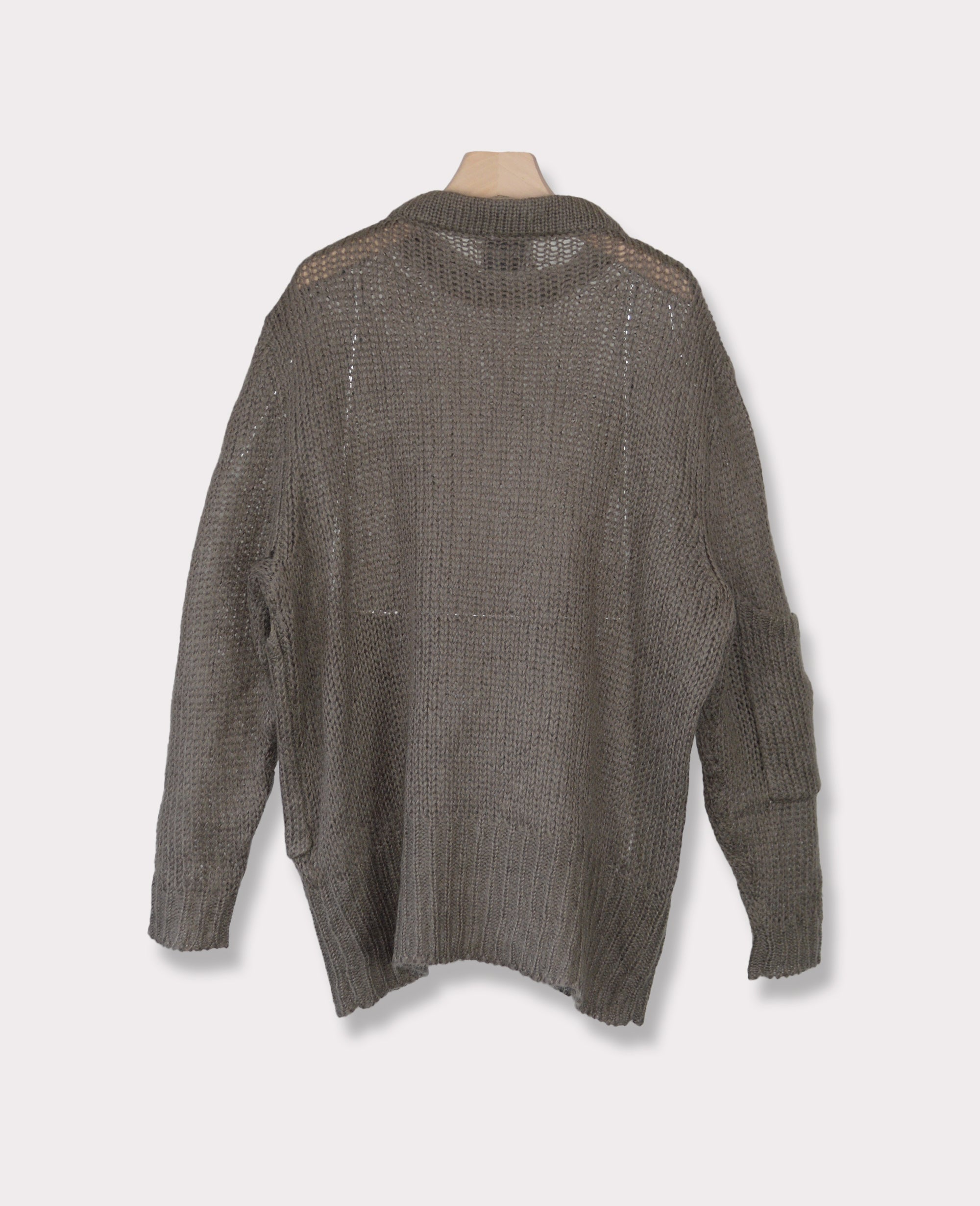 Acne Studios Distressed Mesh Knit XS Taupe