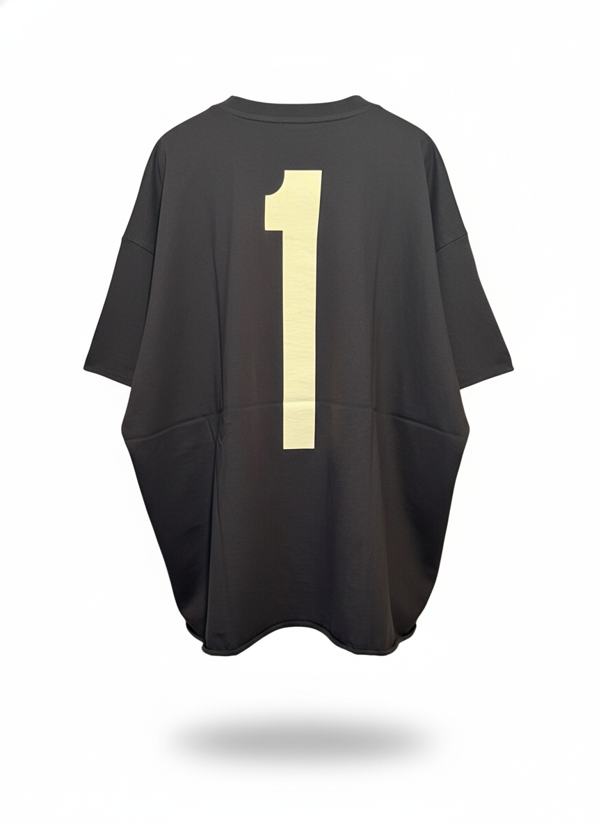 YE Oversized Deformed Cutsew 3 Charcoal Gray