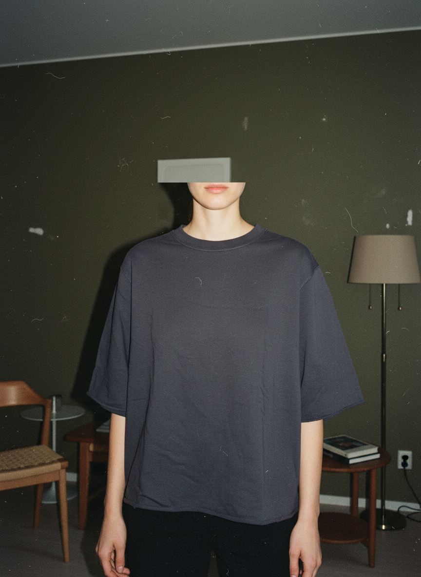 AURALEE Sweat T-shirt 1 Charcoal Gray