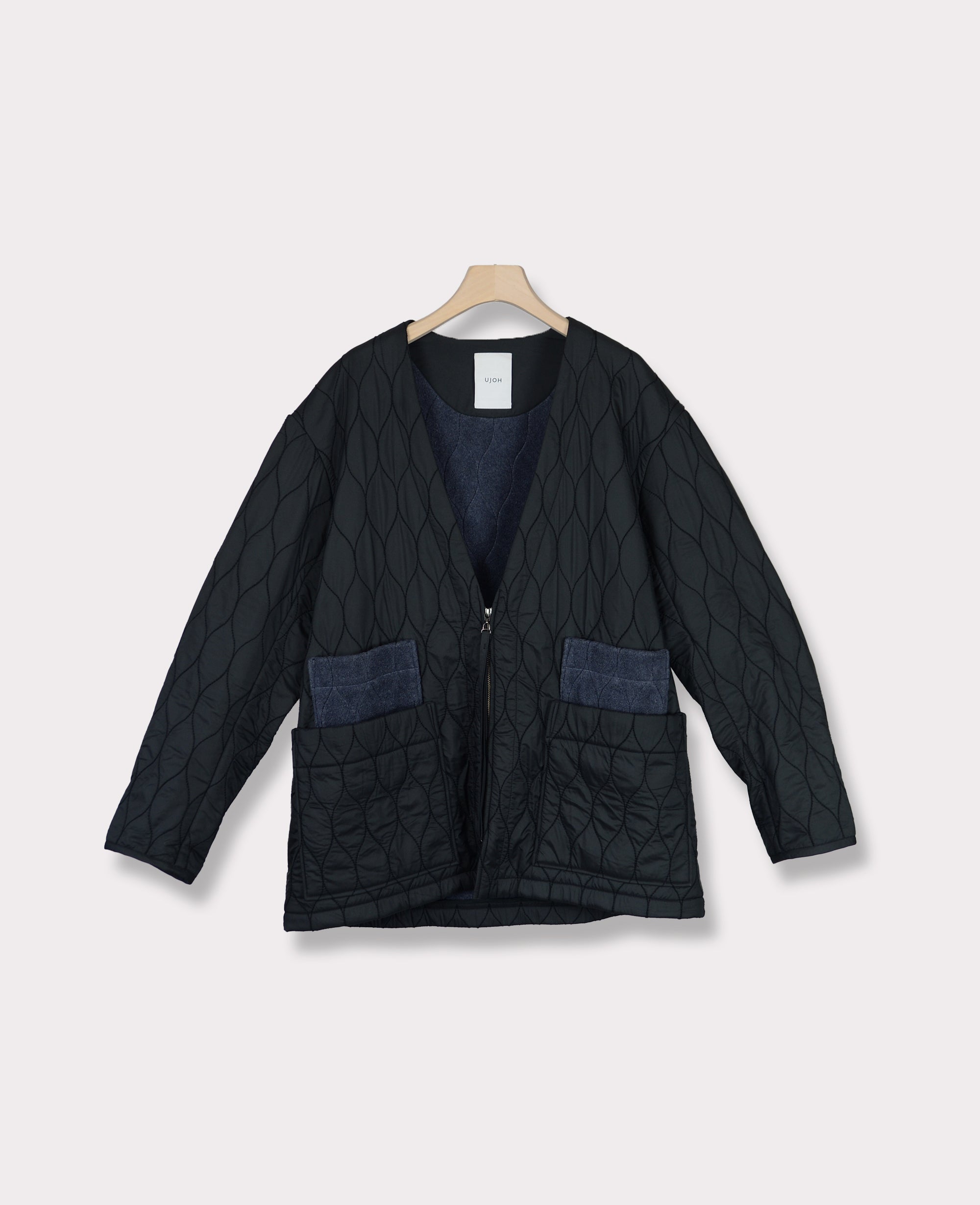 UJOH Wave Quilted Liner Jacket F Gray
