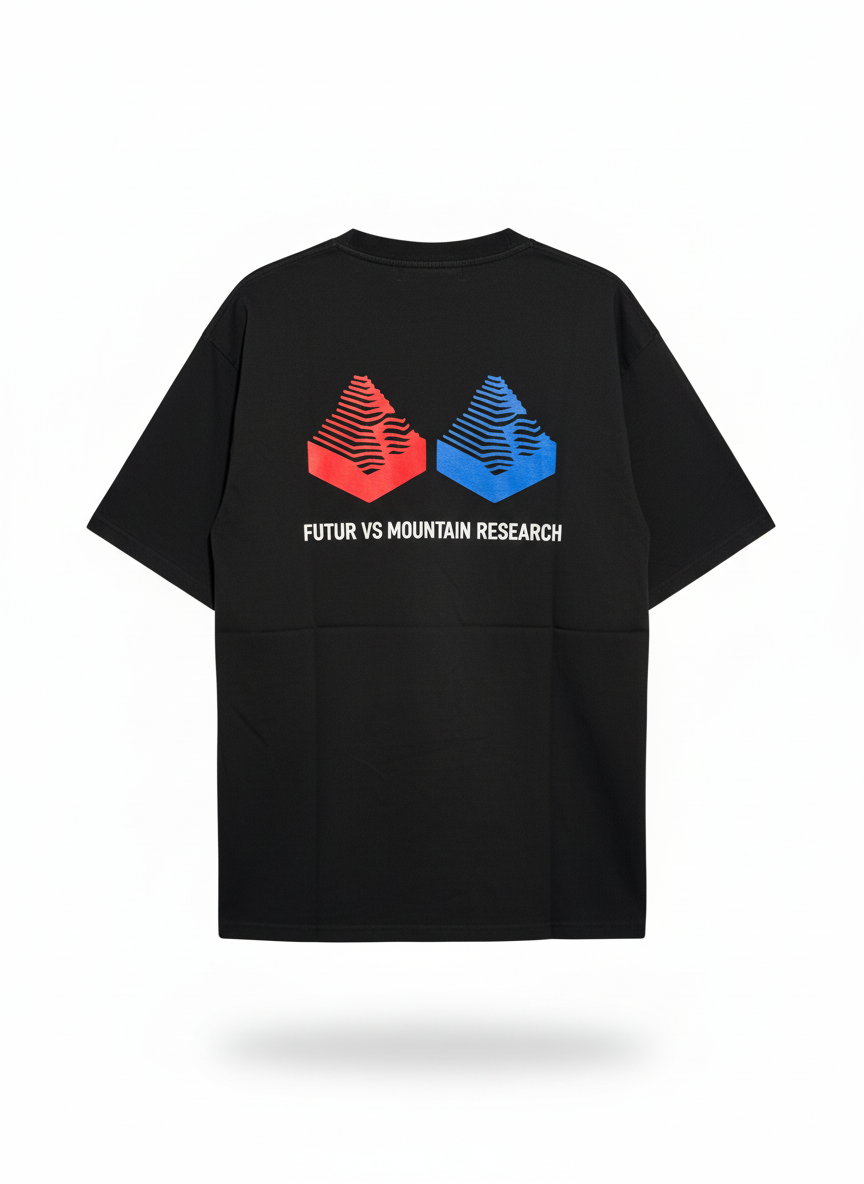 FUTUR Panelled T-shirt L Black