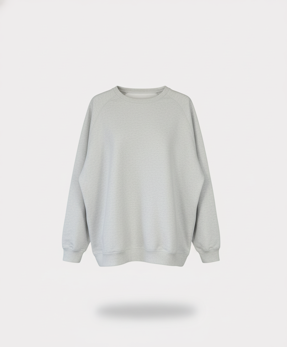 AURALEE Raglan Sleeve Sweatshirt 2 Light Gray