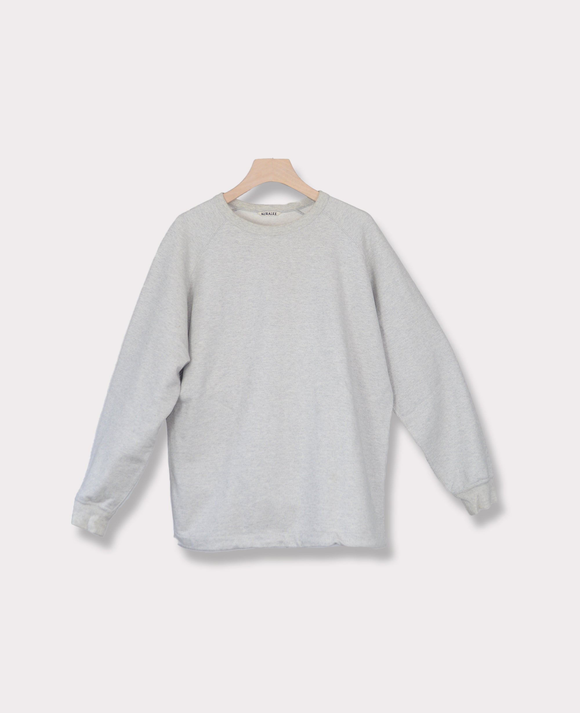 AURALEE Raglan Sleeve Sweatshirt 2 Light Gray