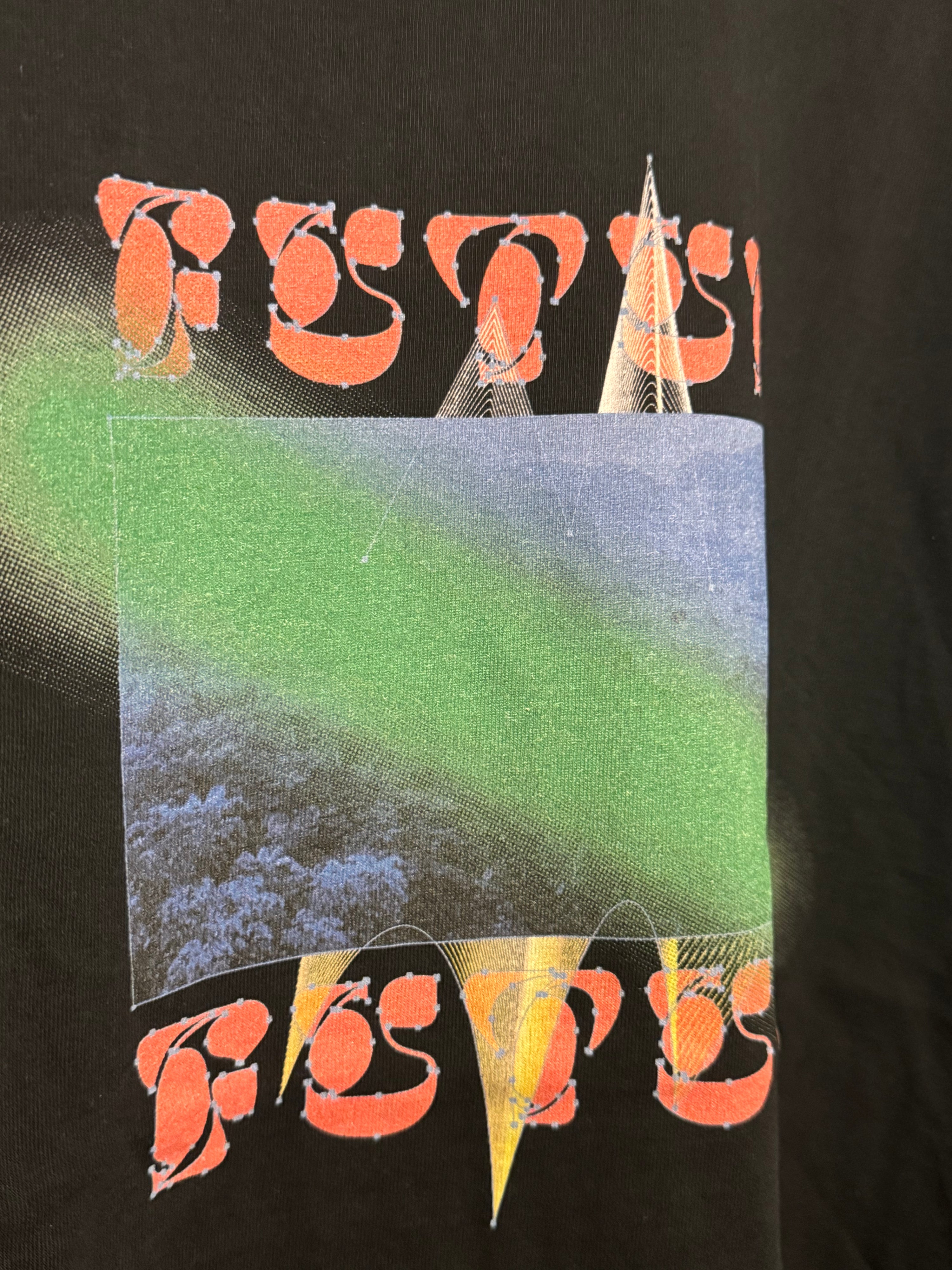 FUTUR Graphic T-Shirt L Black