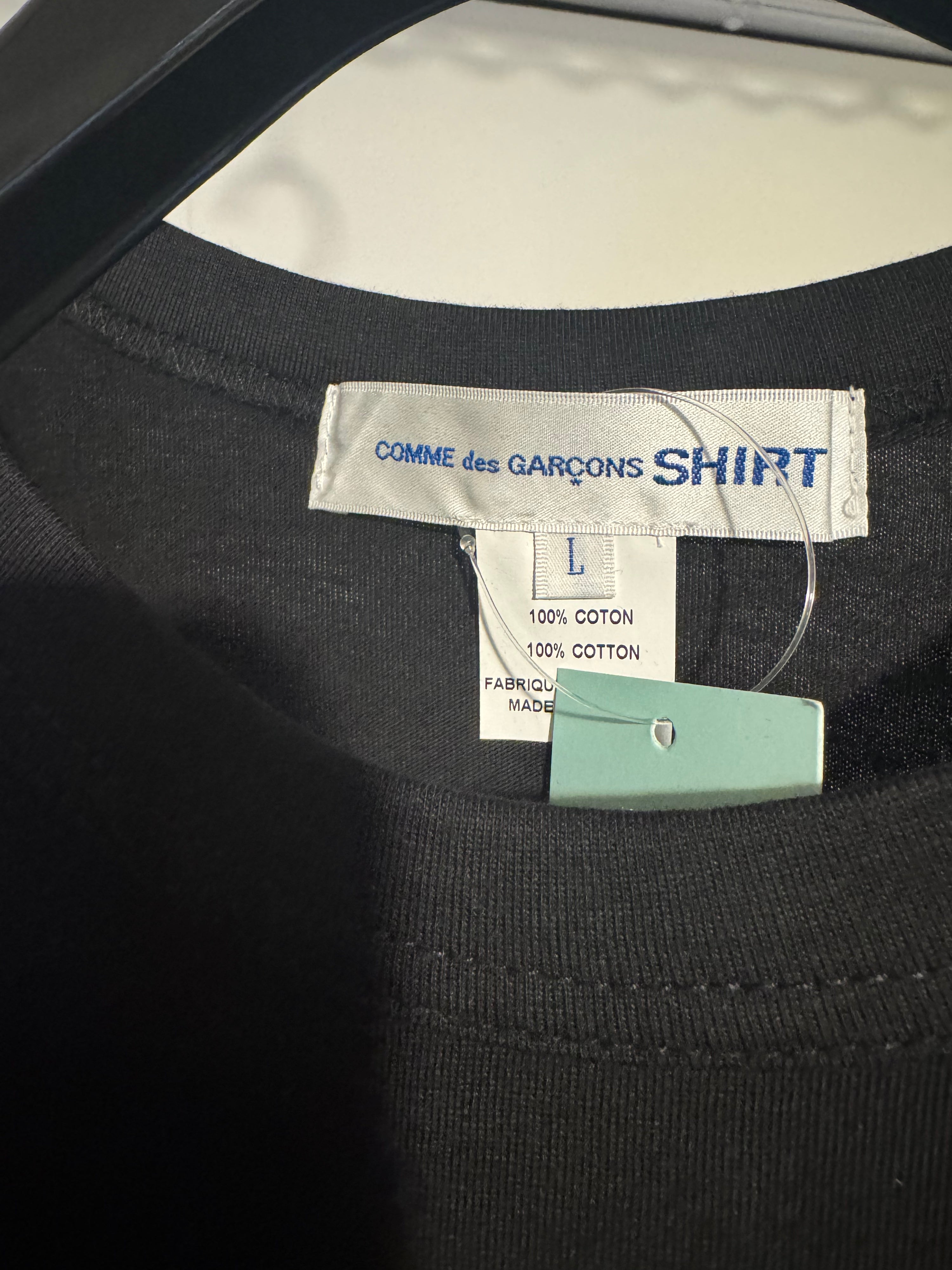 COMME des GARÇONS SHIRT Asymmetric Oversized T-shirt L Black